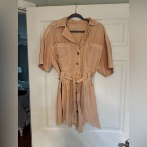 NWT Anthropologie Button-Up Belted Dress